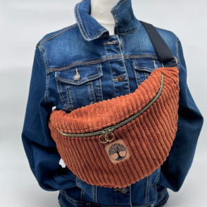 Banane Velours à grosses côtes Personnalisable - Votre Style, Votre Signature