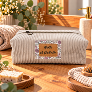 Trousse de toilette en velours